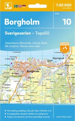Topografische kaart - Wandelkaart 10 Sverigeserien Borgholm | Norstedts