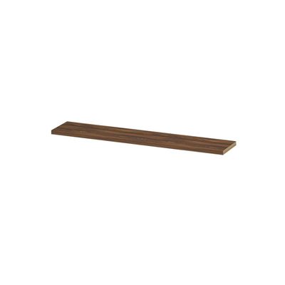 INK 35d wandplank - 180x35x3.5cm - voorzijde afgekant - tbv nis - MFC Noten 1258822