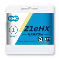 KMC z1ehx narrow ept extra long 128 schakels e-bike lock - 7.8mm pin - donker zilver