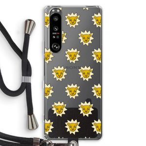 Leeuwenkoppen: Sony Xperia 1 III Transparant Hoesje met koord
