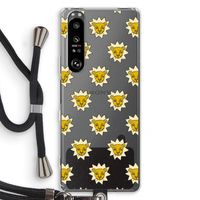 Leeuwenkoppen: Sony Xperia 1 III Transparant Hoesje met koord
