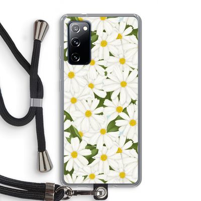 Summer Daisies: Samsung Galaxy S20 FE / S20 FE 5G Transparant Hoesje met koord