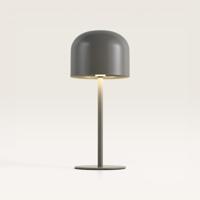 LED Tafellamp Ariello beige m - Beige paddenstoel lamp voor binnen, zowel dim- als oplaadbaar