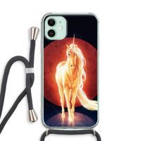 Last Unicorn: iPhone 11 Transparant Hoesje met koord