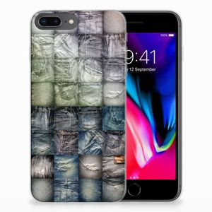 Silicone Back Cover Apple iPhone 7 Plus | 8 Plus Spijkerbroeken