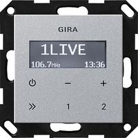 Gira inbouw radio aluminium 228426