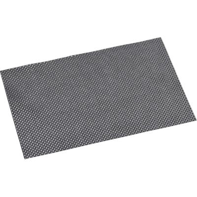 Placemat - zilverkleurig - 12x stuks - geweven - rechthoekig - 29 x 43 cm Placemat - zilverkleurig - 12x stuks - geweven - rechthoekig - 29 x 43 cm