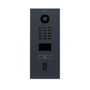 DoorBird D2101FV Fingerprint 50 Buitenunit voor Video-deurintercom via WiFi LAN RVS, RAL 7016 (zijdemat)