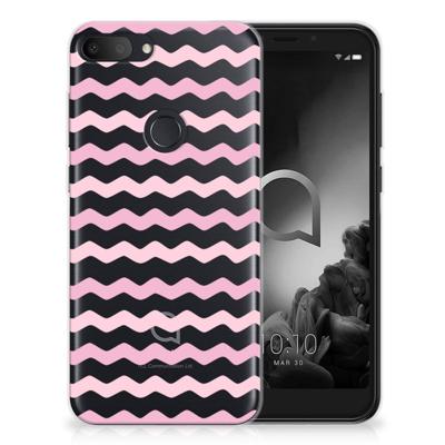 Alcatel 1S (2019) | TPU bumper | Waves Roze