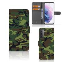 Samsung Galaxy S21 Plus | Telefoon Hoesje | Army Dark