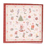 Ambiente Kerstservetten - 20x - gedecoreerd - rood - 33 x 33 cm - 3 laags Ambiente Kerstservetten - 20x - gedecoreerd - rood - 33 x 33 cm - 3 laags