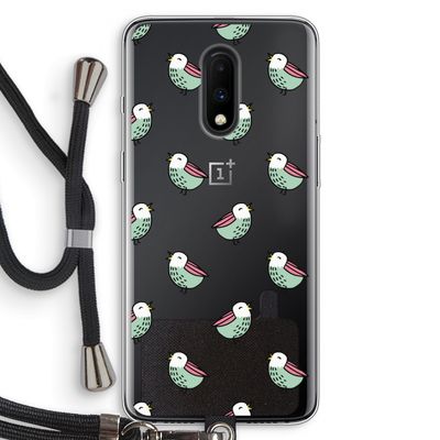 Vogeltjes: OnePlus 7 Transparant Hoesje met koord