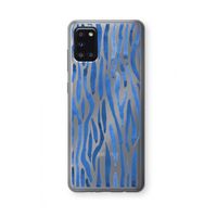Blauwe nerven: Samsung Galaxy A31 Transparant Hoesje