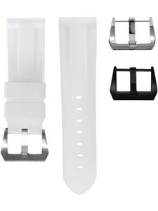 Horus Watch Straps bracelet de montre 24 mm à détail de boucle - Blanc