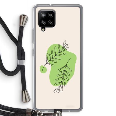 Beleaf in you: Samsung Galaxy A42 5G Transparant Hoesje met koord