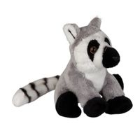 Pluche knuffel dieren Ringstaart Maki aap 15 cm - thumbnail