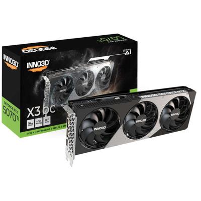 INNO3D N507T3-16D7X-176068N GeForce RTX™ 5070 Ti X3 OC, ATX, 16GB, GDDR7, 256-bit, 896 GB/s