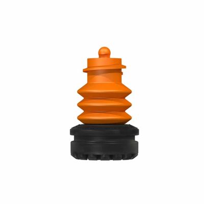 Flexyfoot stokdop | Vervangbare dop | Zwart | Schokabsorberend | PR30044-B