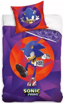 Sonic Prime Dekbedovertrek 140 x 200 cm - 60 x 70 cm Sonic Prime Dekbedovertrek 140 x 200 cm - 60 x 70 cm