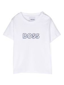 BOSS Kidswear t-shirt en coton à logo imprimé - Blanc