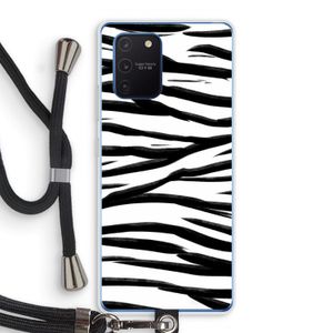 Zebra pattern: Samsung Galaxy Note 10 Lite Transparant Hoesje met koord