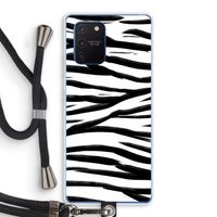 Zebra pattern: Samsung Galaxy Note 10 Lite Transparant Hoesje met koord Zebra pattern: Samsung Galaxy Note 10 Lite Transparant Hoesje met koord