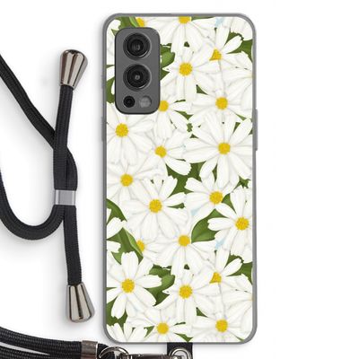Summer Daisies: OnePlus Nord 2 5G Transparant Hoesje met koord
