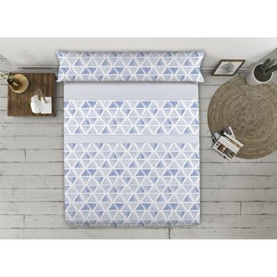 Beddengoedset Happy Home TRIANGLES AH Blauw Bed van 90