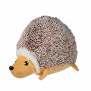 Pluche egel knuffel - lichtbruin/beige - 18 cm - Dieren knuffels