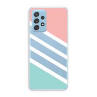 Strepen pastel: Samsung Galaxy A73 Transparant Hoesje Strepen pastel: Samsung Galaxy A73 Transparant Hoesje
