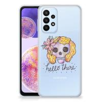 Silicone Back Case Samsung Galaxy A23 Boho Skull