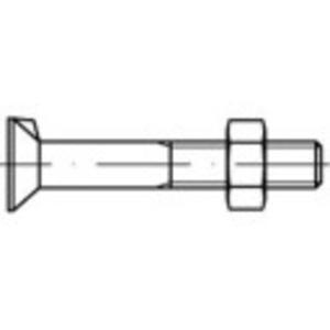 TOOLCRAFT 111626 Verzonken schroeven met neus M6 40 mm Buitenzeskant DIN 604 Staal 200 stuk(s)