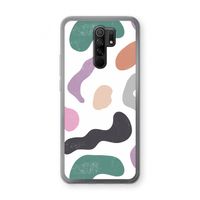 Memphis Shapes: Xiaomi Redmi 9 Transparant Hoesje