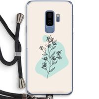 Violets are blue: Samsung Galaxy S9 Plus Transparant Hoesje met koord