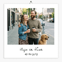 Foto tegeltje naam en datum