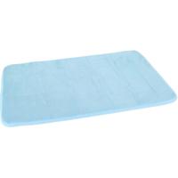 Gerimport Badmat - blauw - sneldrogend - 40 x 60 cm - rechthoekig - zacht
