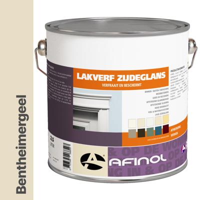 Afinol Zijdeglans Lakverf Bentheimergeel (G0.08.84) 2,5 liter