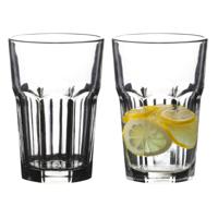 Urban Living Waterglazen/drinkglazen Vegas - tumbler - 2x - transparant - 500 ml
