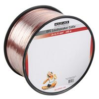 Luidsprekerkabel OFC 2 x 0,75mm² 25 M transparant rol