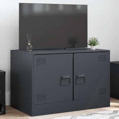 Tv-meubel 67x39x44 cm staal antracietkleurig