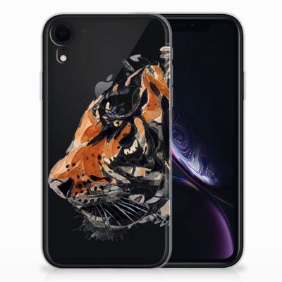 Smartphone hoesje Apple iPhone Xr Watercolor Tiger