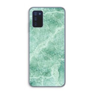 Groen marmer: Samsung Galaxy A03s Transparant Hoesje