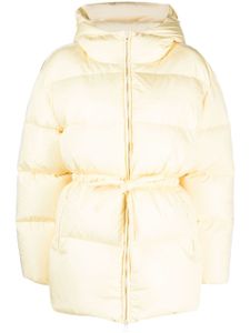 Palm Angels side-stripe puffer jacket - Jaune