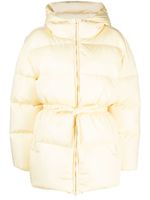 Palm Angels side-stripe puffer jacket - Jaune - thumbnail