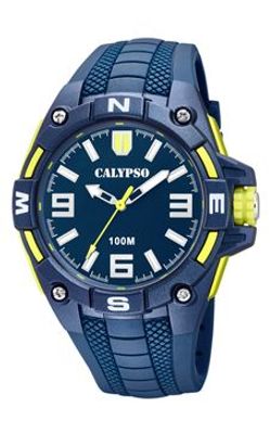 Horlogeband Calypso K5761-2 Silicoon Blauw