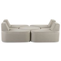 Beliani FABRO - Loungeset-Grijs-Polyester