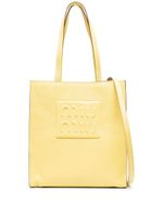 Miu Miu sac cabas à logo embossé - Jaune - thumbnail