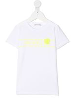 Moncler Enfant t-shirt à logo imprimé - Blanc