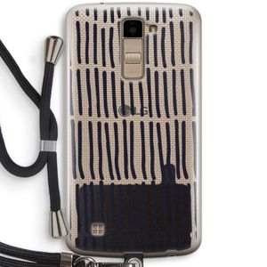 Moroccan stripes: LG K10 (2016) Transparant Hoesje met koord