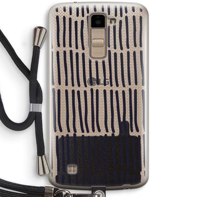 Moroccan stripes: LG K10 (2016) Transparant Hoesje met koord